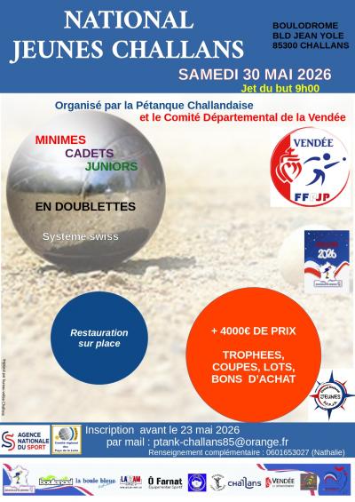 NATIONAL JEUNES CHALLANS-CD85 (85)